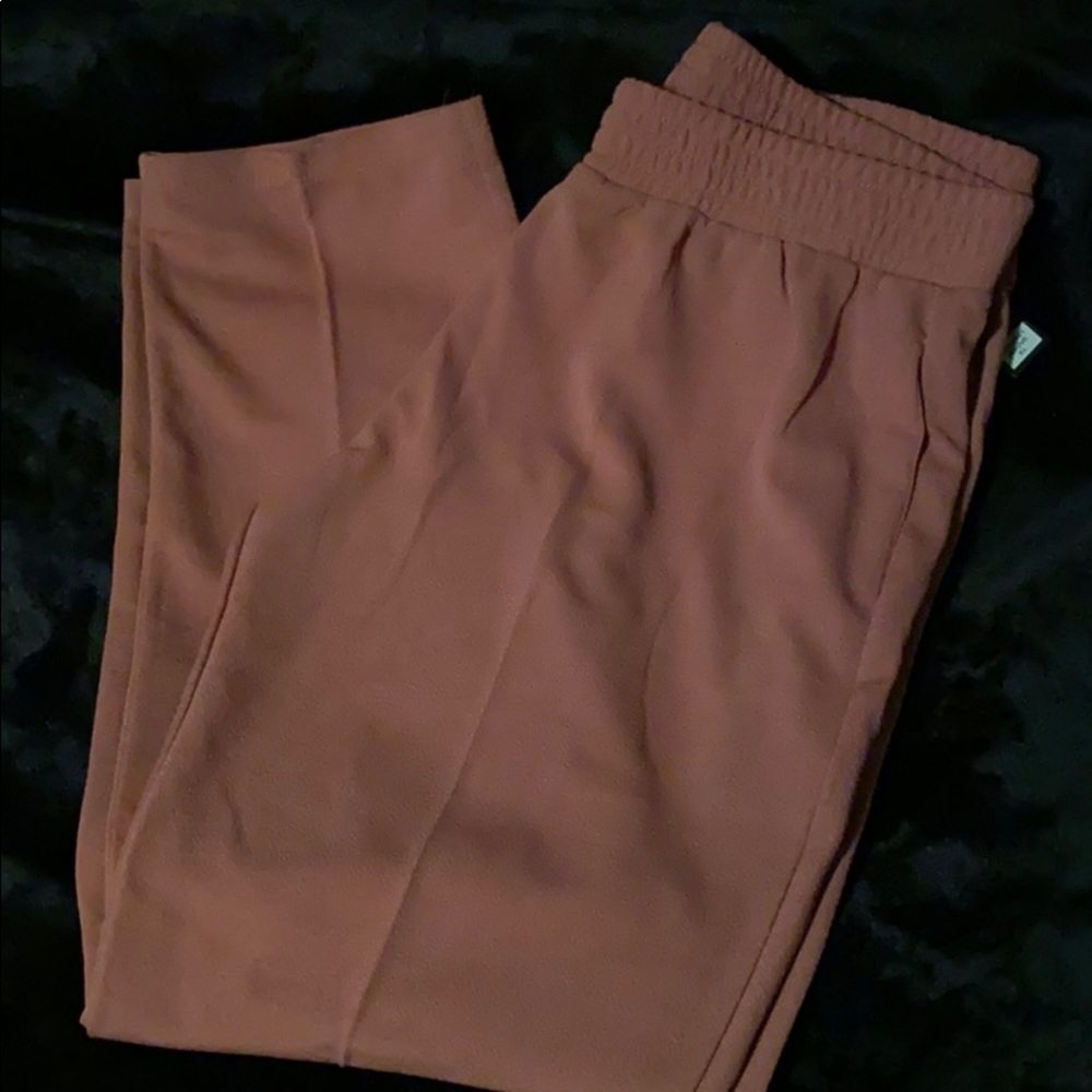 Blush colored pants